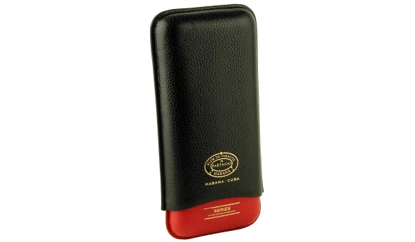 Partagas Serie Leren Etui Zwart & Rood