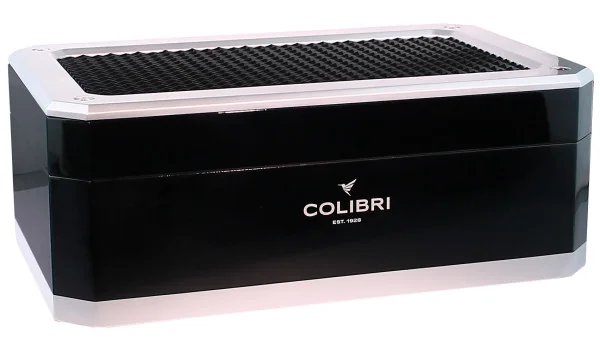 Colibri humidor rally zwart en zilver